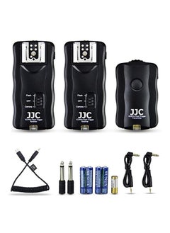 3-in-1 Wireless Flash Trigger & Shutter Remote Control with Two Receivers Kit for Sony A6600 A6500 A6400 A6300 A6100 A7M4 A7 IV A7III II A7R5 A7R V A7R III II A7S III II A9 II A99 II