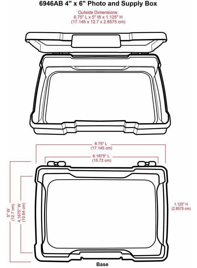 ArtBin 6946AB Photo & Craft Organizer 4" x 6" Box, [1] Plastic Storage Case, Clear - Image 3