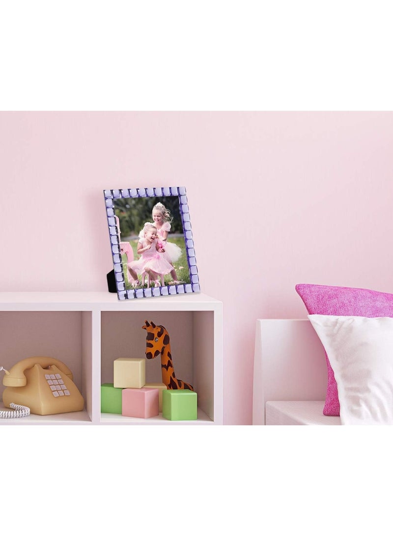 Isaac Jacobs Decorative Sparkling Light Purple Jewel Picture Frame, Photo Display & Home DÃ©cor (8x10, Light Purple) - Image 5