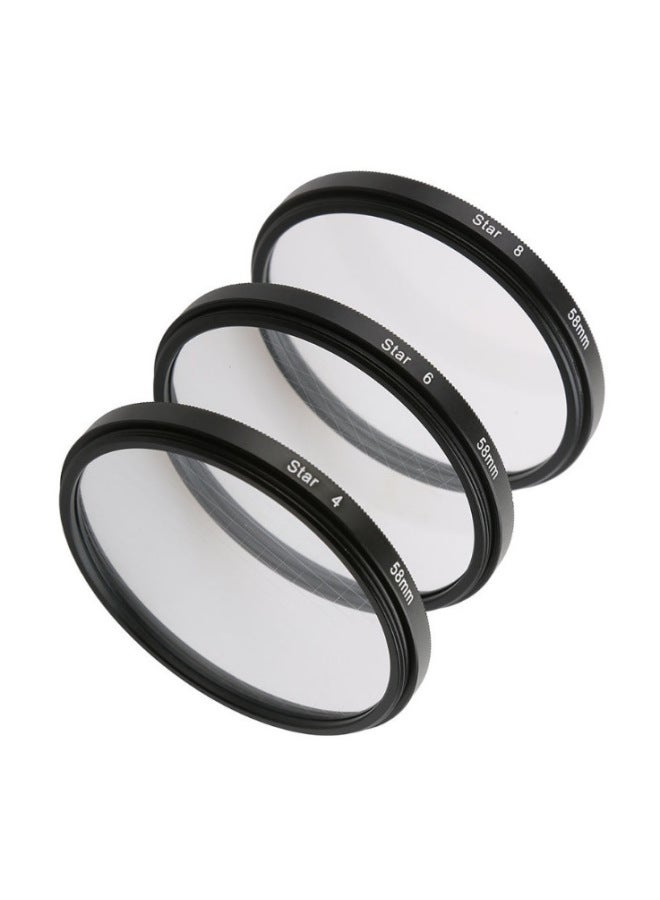 Starlight Mirror 4-wire/6-wire/8-wire Three-piece Set Thin Filter Combination (send Filter Storage Bag)-Color:58mm  - Image 1
