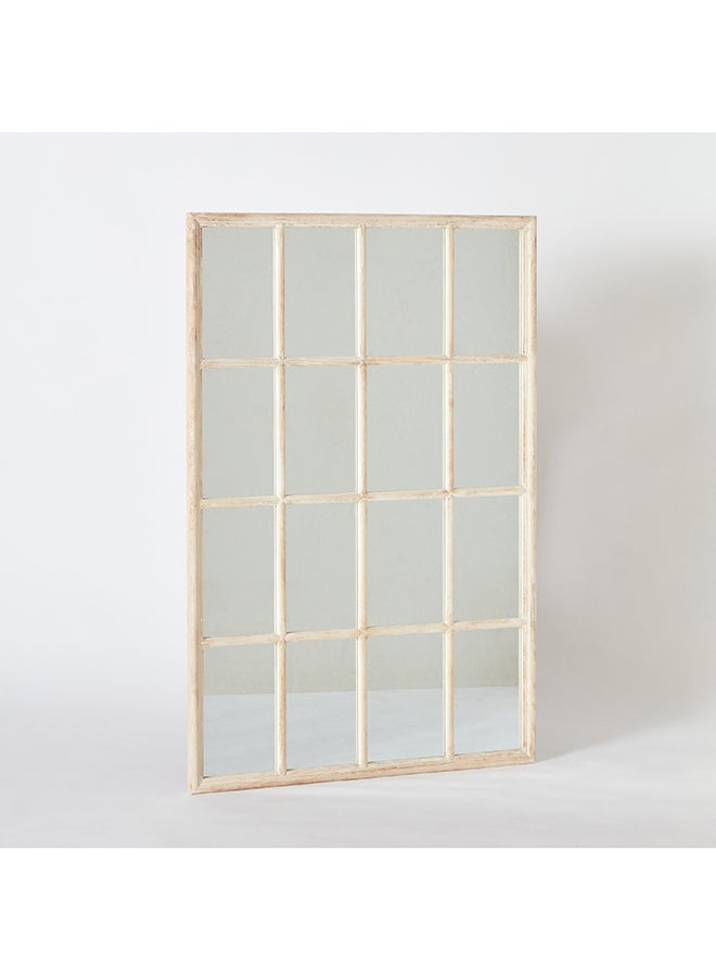 Home Box - Reda Wooden Large Size Frame Window Mirror 120 X 80 Cm - Image 1
