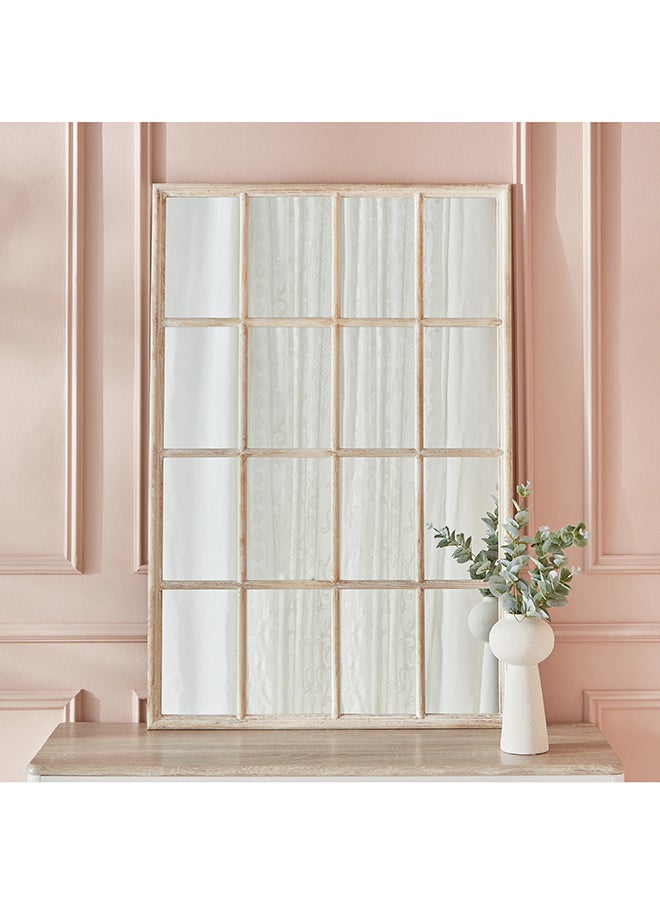 Home Box - Reda Wooden Large Size Frame Window Mirror 120 X 80 Cm - Image 1