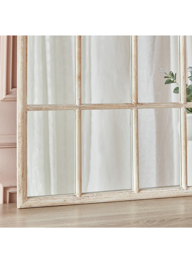Home Box - Reda Wooden Large Size Frame Window Mirror 120 X 80 Cm - Image 1