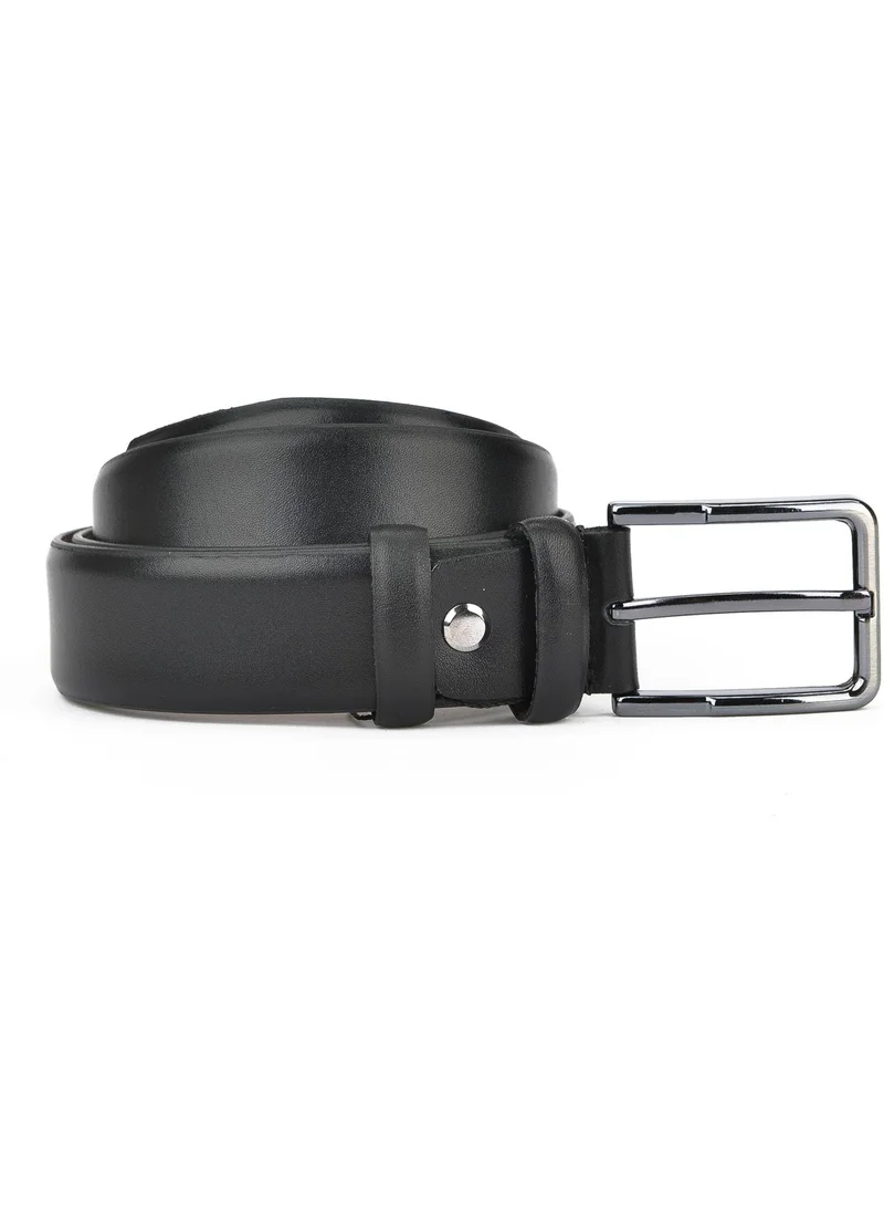 Ziya , Genuine Leather 3.5 cm Men's Belt 143980Z205 Black