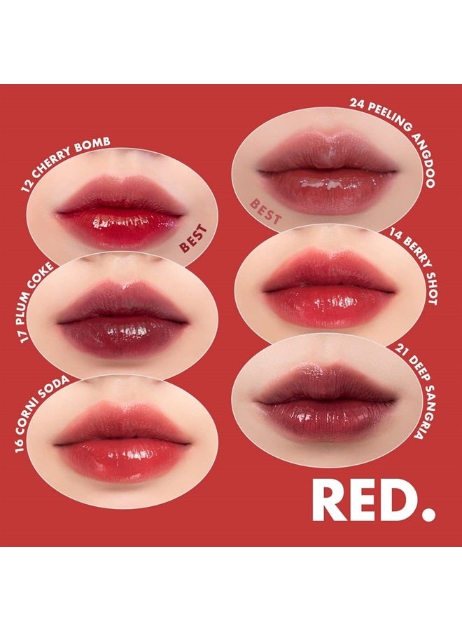 rom&nd ] Juicy Lasting Tint 16 colors | Vivid color, Glossy Finish, Long-lasting, moisturizing, Highlighting, Natural-beauty | Lip Tint for Daily Use, K-beauty | 5.5g/0.2oz #16 CORNI SODA … - Image 3