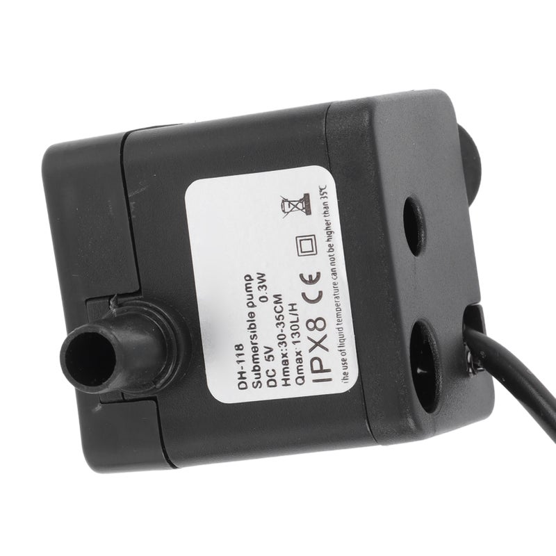 Pet Fountain130L/H Replacement Water Pump Ultra Quiet Operation Removable Long Lifespan Pump - Image 4