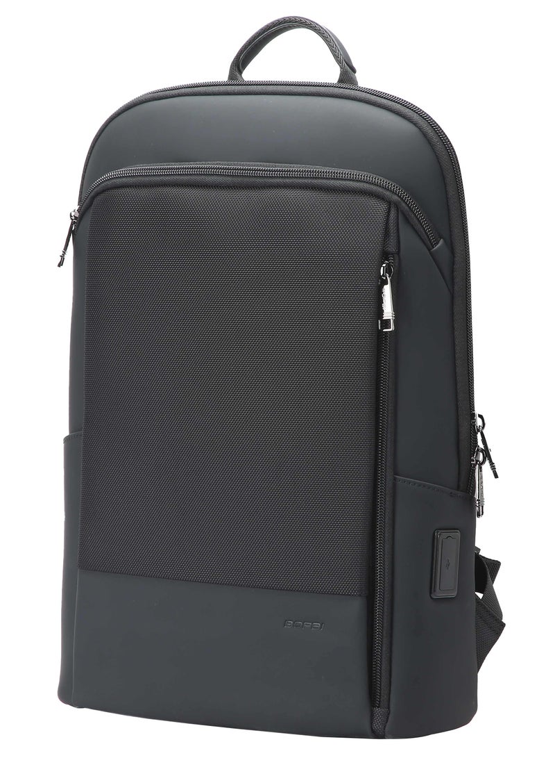 Bopai Slim Professional Laptop Backpack Premium 15 Inch Business Office Backpack with USB Charging & Anti theft Protection BB611 Black - Image 1