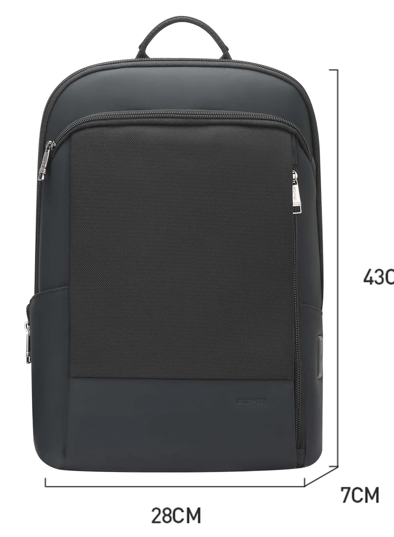Bopai  Slim Professional Laptop Backpack Premium 15 Inch Business Office Backpack with USB Charging & Anti theft Protection BB611, Black  | Best Price UAE
