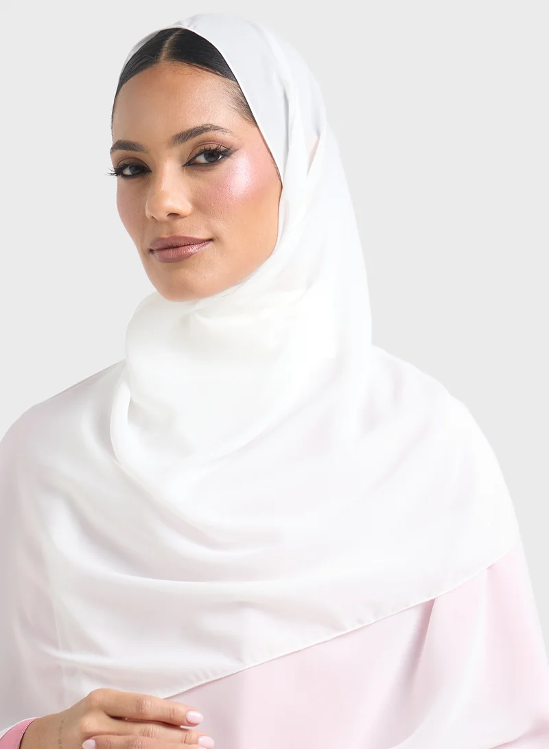 Khizana Layered Abaya With Motif On Sleeves