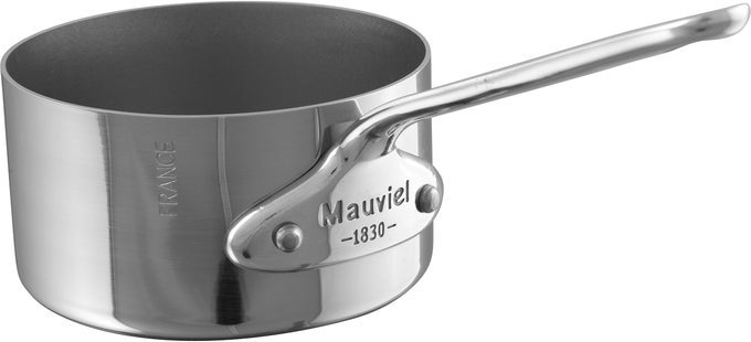 MMINIS 1MM STAINLESS STEEL MINI SAUCE PAN WITH CAST STAINLESS STEEL HANDLE 354IN MADE IN FRANCE