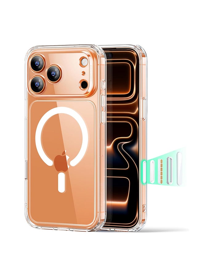 O Ozone Magnetic Case For iPhone 17 Pro Max [Compatible with MagSafe ] Shockproof Military-Grade Protection, Classic Hybrid Phone Case- Clear - Image 1