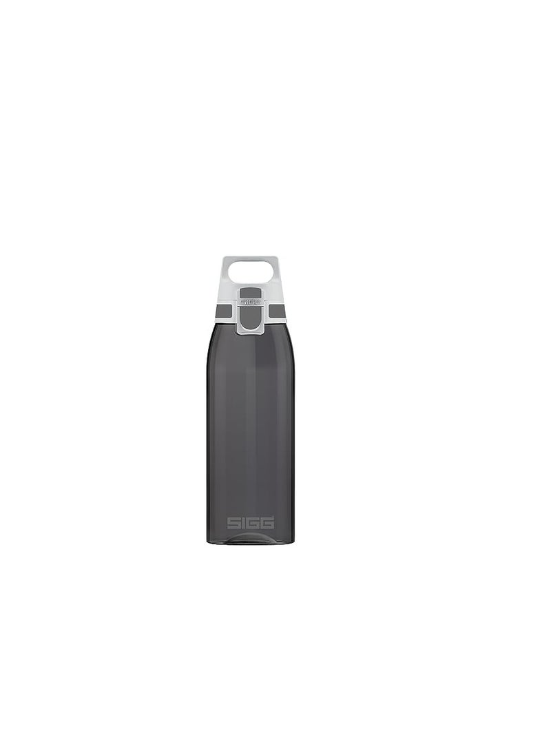 Sigg Total Colour Anthracite Water Bottle (1 L), Bpa-Free Drinks Bottle Crafted From Tritan, Lightweight And Lidded Leak-Proof Plastic Bottle - Image 1