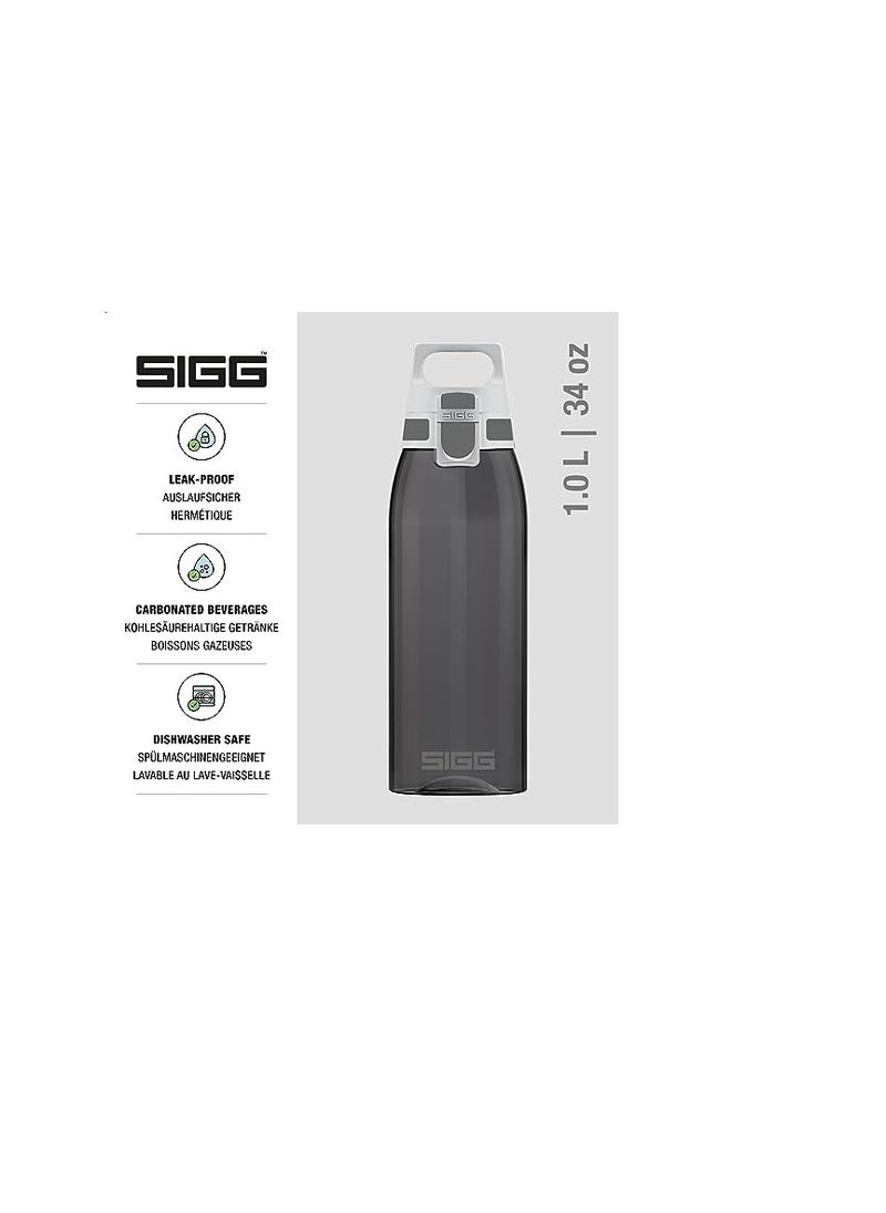 SIGG Total Colour Anthracite Water Bottle (1 L), BPA-Free Drinks Bottle Crafted from Tritan, Lightweight and Lidded Leak-Proof Plastic Bottle - pzsku/Z5D5606CED5E62BA76695Z/45/_/1697783915/456a002b-ef63-4b95-97eb-7c26ded4d879