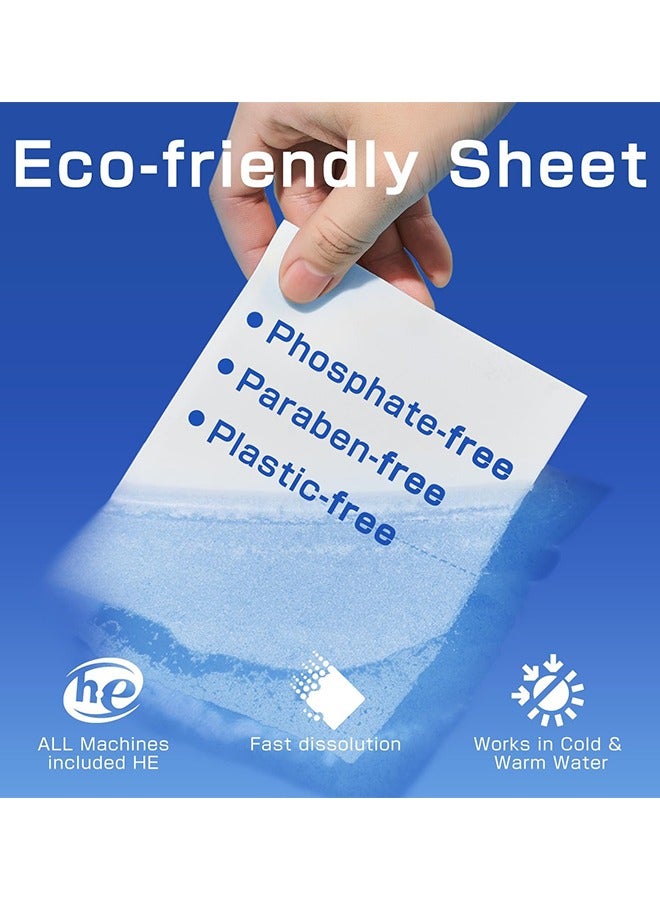 APPTRIN 30pcs Laundry Detergent Sheets Eco Friendly Plant-based Detergent Soap Strips for Wash Machine Travel Home Clothes Washing - Image 3