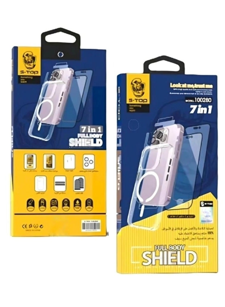 اس-توب حزمة الحماية المتكاملة 7 في 1 لهاتف آيفون 15 برو ماكس - Image 1