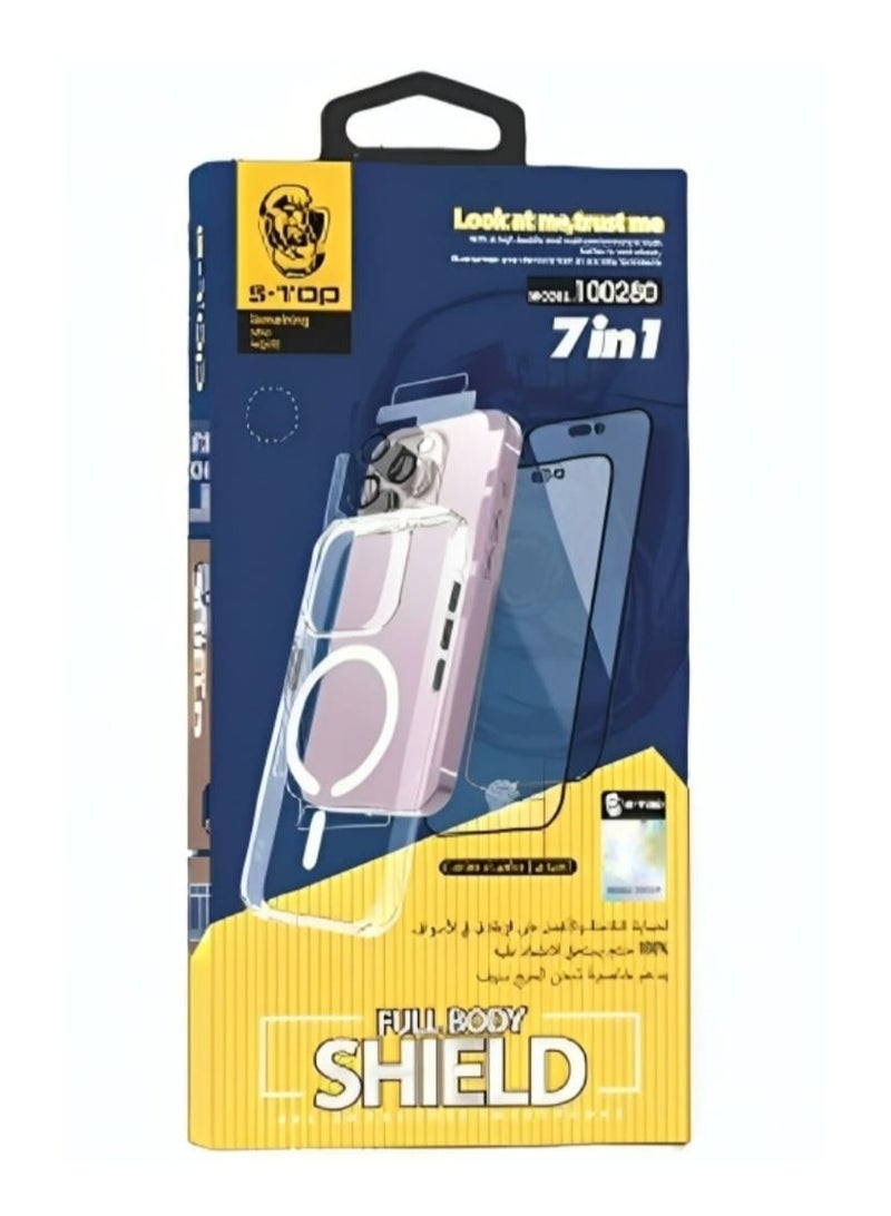 اس-توب حزمة الحماية المتكاملة 7 في 1 لهاتف آيفون 15 برو ماكس - Image 2