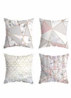 Y&D Pillow Covers, 18x18 inch for Home Decor Set of 4 Throw Pillow, Abstract Watercolor Decorative Covers Bed, Sofa, Couch, Soft Accent Cushion Cases  - Image 1
