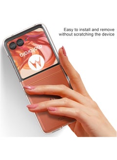 General Case Compatible with Motorola Razr 50 2024, Slim Fit, Transparent, Hard Polycarbonate, Shockproof Protector, Scratch Resistant, for Moto Razr 50  - Image 4