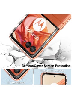 General Case Compatible with Motorola Razr 50 2024, Slim Fit, Transparent, Hard Polycarbonate, Shockproof Protector, Scratch Resistant, for Moto Razr 50  - Image 3