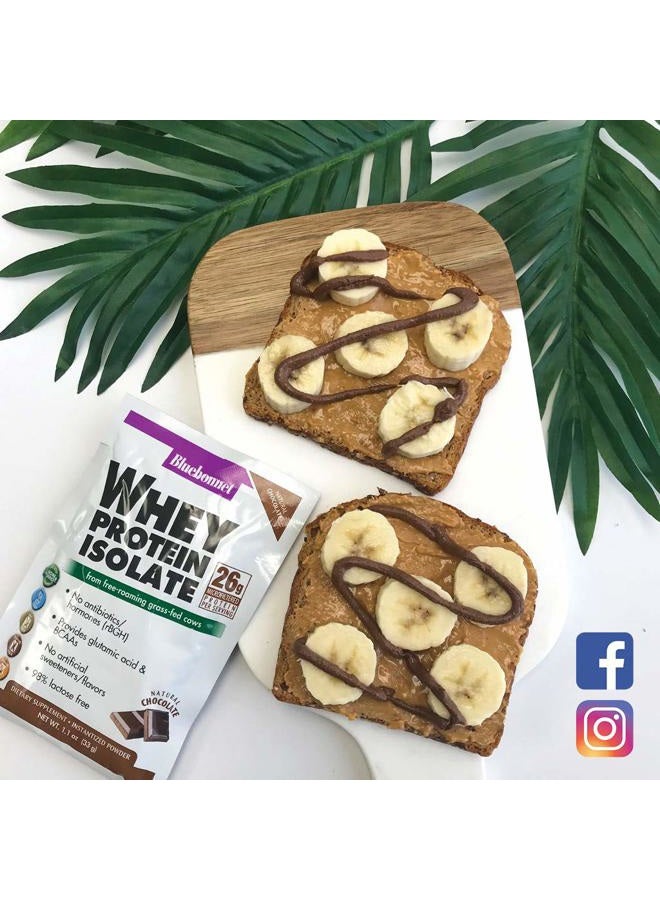 Bluebonnet Grass Fed Whey Protein Isolate 26 g Energy & Workout Recovery BCAA Amino Acids - Gluten-Free, Non-GMO, Soy-Free Vanilla Protein Powder for Women & Men - 14 Servings - Image 2