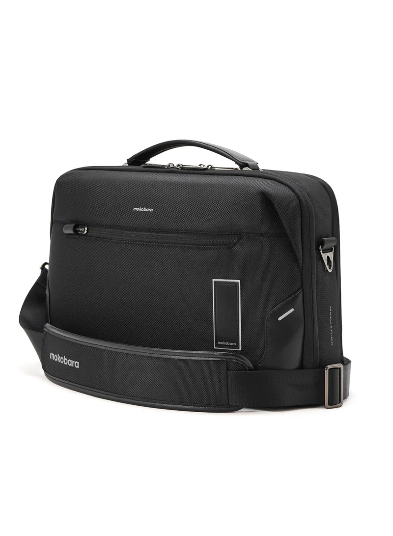 موكوبارا للتجارة ذ.م.م The Bento Briefcase - Nylon And Vegan Leather | Money Moves, Black