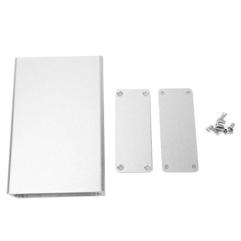 Aluminum Cooling Case Enclosure for Electronic Board, 27x66x100mm, Sand Silver - Quick Heat Dissipation, Durable Anodized Surface, Ideal for Project Electrical and Outdoor Use - Image 1