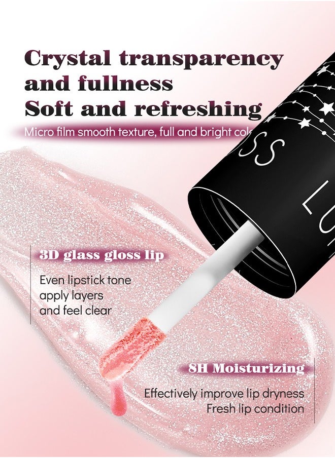 MAYCHEER - 6 Colors Ultra Glossy Liquid Glitter Lip Gloss Set, Long Lasting High Shine Shimmer Diamond Matte Lip Oil Set, Long-Lasting Hydrating Lip Plumping Gloss - Image 1