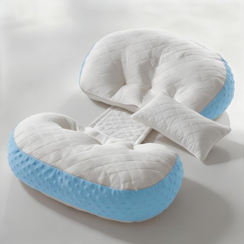StarAndDaisy Pregnancy Pillow for Women | Maternity Pillow for Pregnancy Sleeping with Cuddle Pillow with Belly Support, Leg Support, Adjustable Butterfly Design (Light Blue) - Image 1