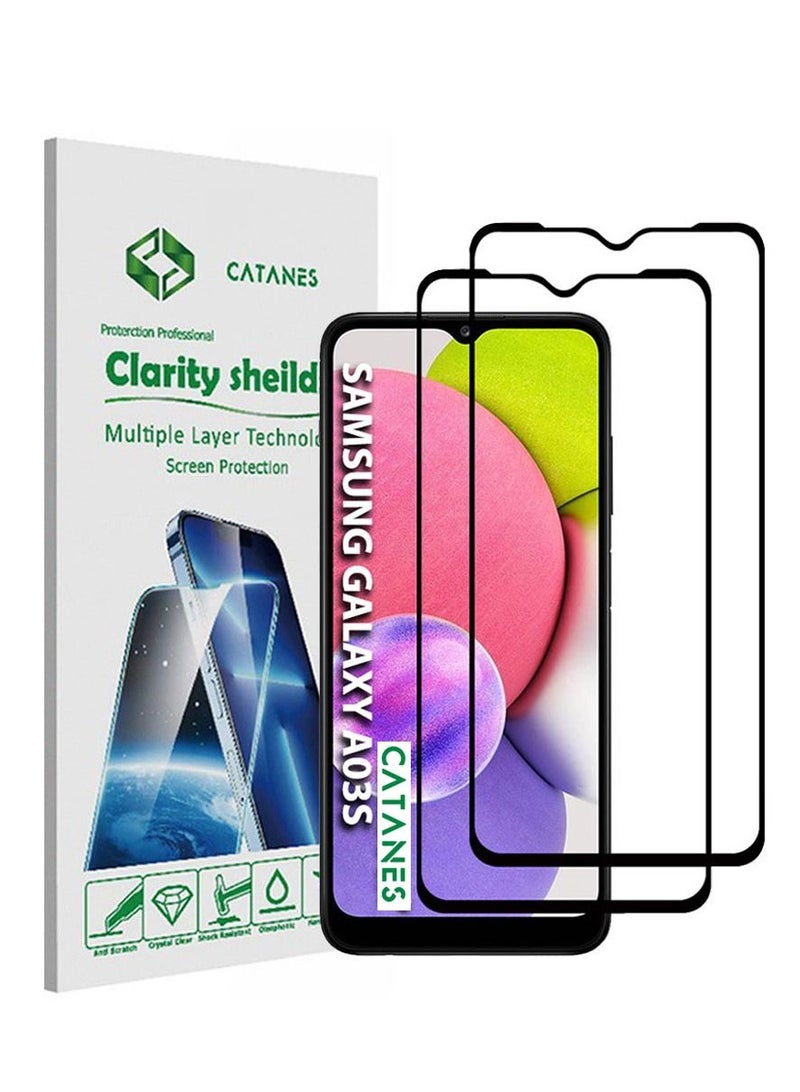 CATANES 2-piece Screen Protector HD Tempered Glass for Samsung Galaxy A03s (6.5inch) - Image 1