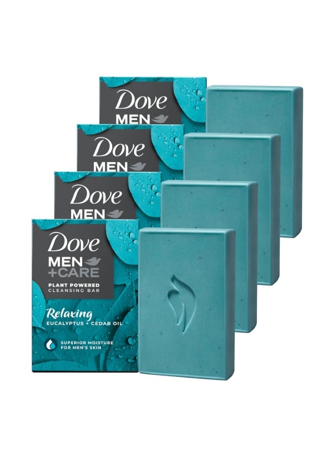 Dove DOVE MEN CARE Plant-Based with Eucalyptus and Moisture for men`s skin, 5 Ounce (pack of 4) - Image 1