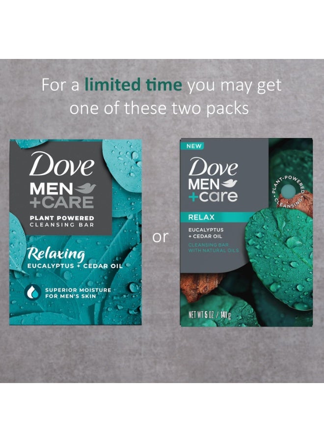 Dove DOVE MEN CARE Plant-Based with Eucalyptus and Moisture for men`s skin, 5 Ounce (pack of 4) - Image 2