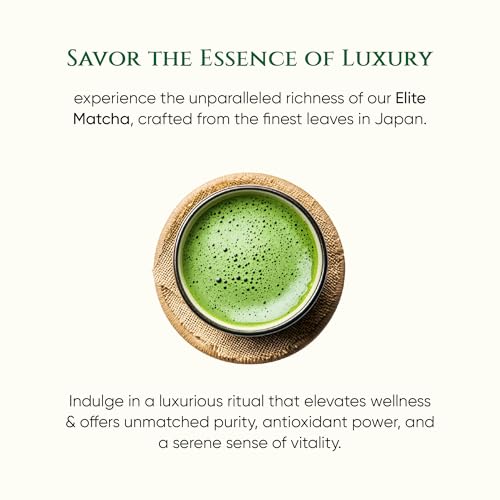 Tencha Ceremonial Elite Grade Matcha Green Tea | 100% First Harvest | Japanese Matcha Powder | Vibrant Green, Smooth & Velvety | Spring Harvest | 50g - Image 4