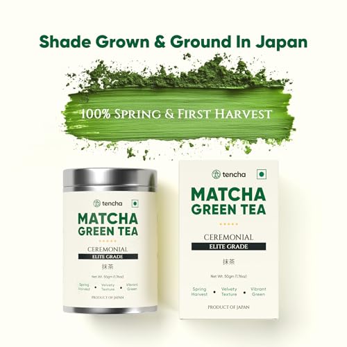 Tencha Ceremonial Elite Grade Matcha Green Tea | 100% First Harvest | Japanese Matcha Powder | Vibrant Green, Smooth & Velvety | Spring Harvest | 50g - Image 5