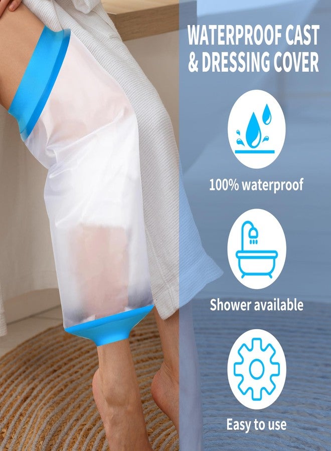 KEEFITT Knee Cast Cover for Showing After Surgery, New Upgraded Waterproof Cast Protector for TKR/ACL Shower, Wound, Burn - Image 5