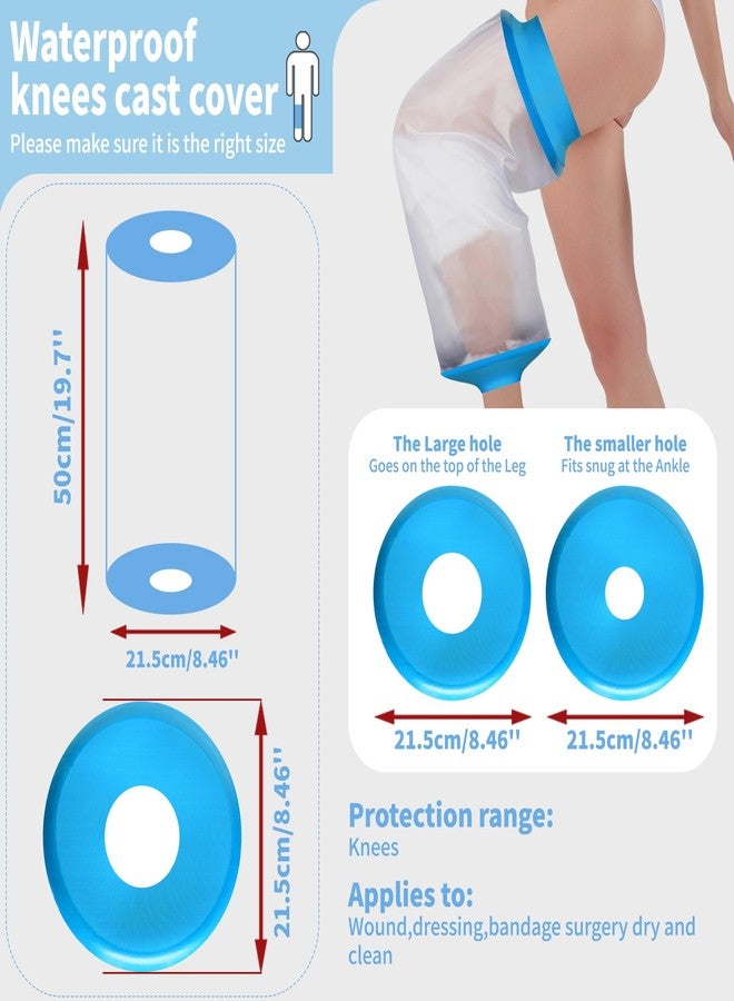 KEEFITT Knee Cast Cover for Showing After Surgery, New Upgraded Waterproof Cast Protector for TKR/ACL Shower, Wound, Burn - Image 2