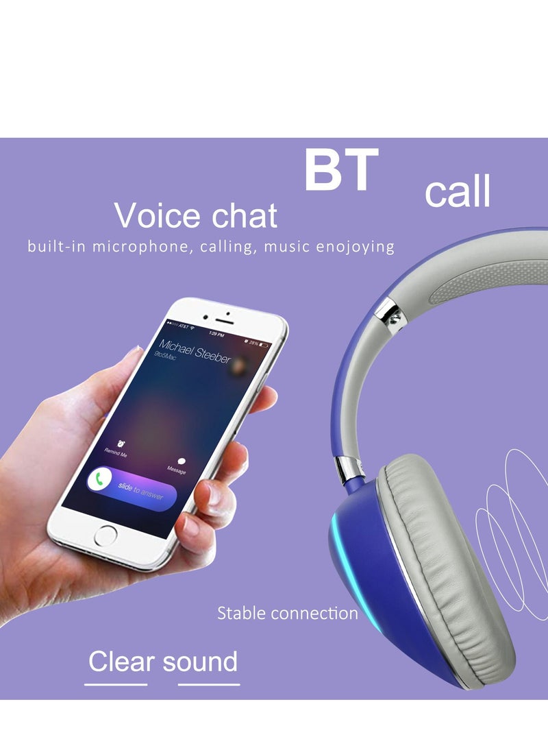 GULFLINK 400mah Bluetooth Wireless Headphones for Teens Adults White - Image 3