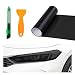 MUQIDA Headlight Vinyl Film Sticker Sheet Roll 472118 SelfAdhesive Tint Vinyl Film for Car Tail Lights Fog Lights AirRelease Headlight Tint Wrap Film with Squeegee Cutter Matte Black - Image 2