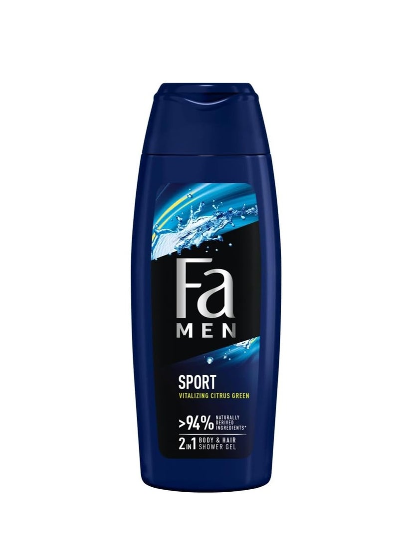 Fa Fa Mens Shower Gel Active Sport Ginkgo 250 Ml 