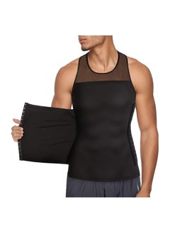 Mens Compression Shirt, Slimming Body Shaper Undershirt, Tummy Control Vest Workout Tank Top for Abdomen, Men's Slimming Vest Warm, Weight Loss Belly Fat, for 68kg-80kg, Waist Circumference 86cm-96cm