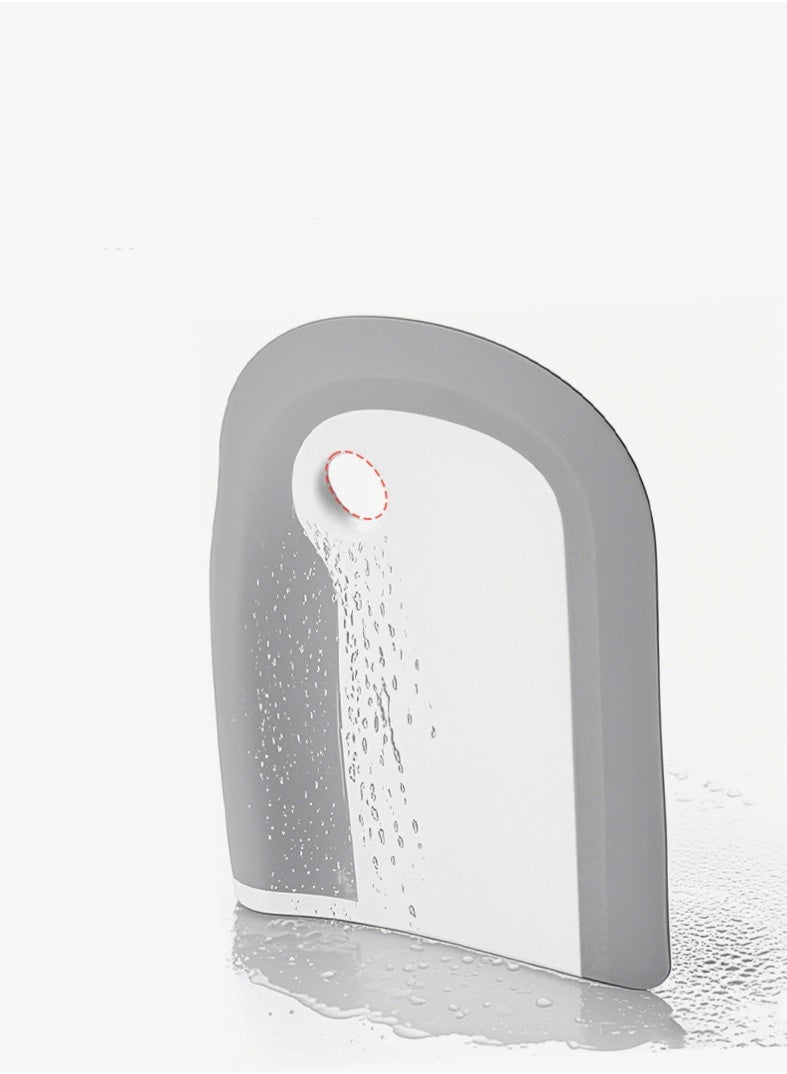 HOMESTAR 1pc Silicone Kitchen Scraper - Multi-Purpose Cleaning Spatula For Non-Stick Pots, Soft Flexible Dish Scraper & Water Squeegee, Heat Resistant Utensil ，Heat-Resistant, Easy to Clean, No Electricity Needed, Ideal for Cooking & Baking, Grey 8.4*1*10.9 cm - Image 3