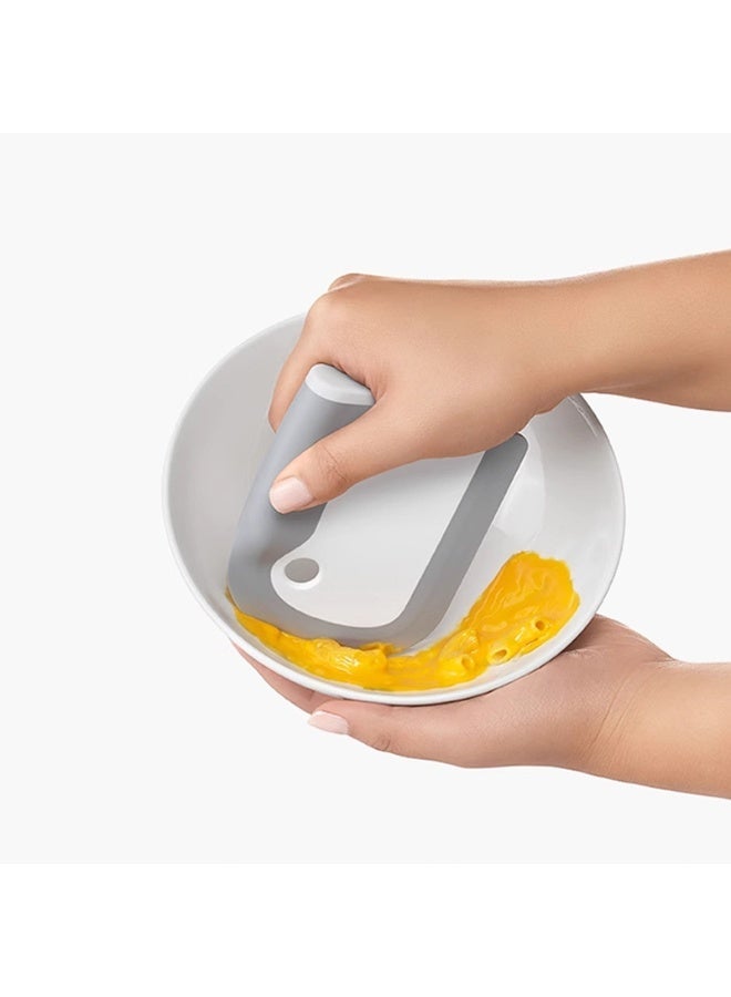 HOMESTAR Good Grips Small Squeegee for Kitchen Sink, Dishes, and Countertops, Silicone Kitchen Scraper, Multi-Purpose Cleaning Spatula For Non-Stick Pots, Heat-Resistant, Grey, 8.4*1*10.9 cm - Image 3