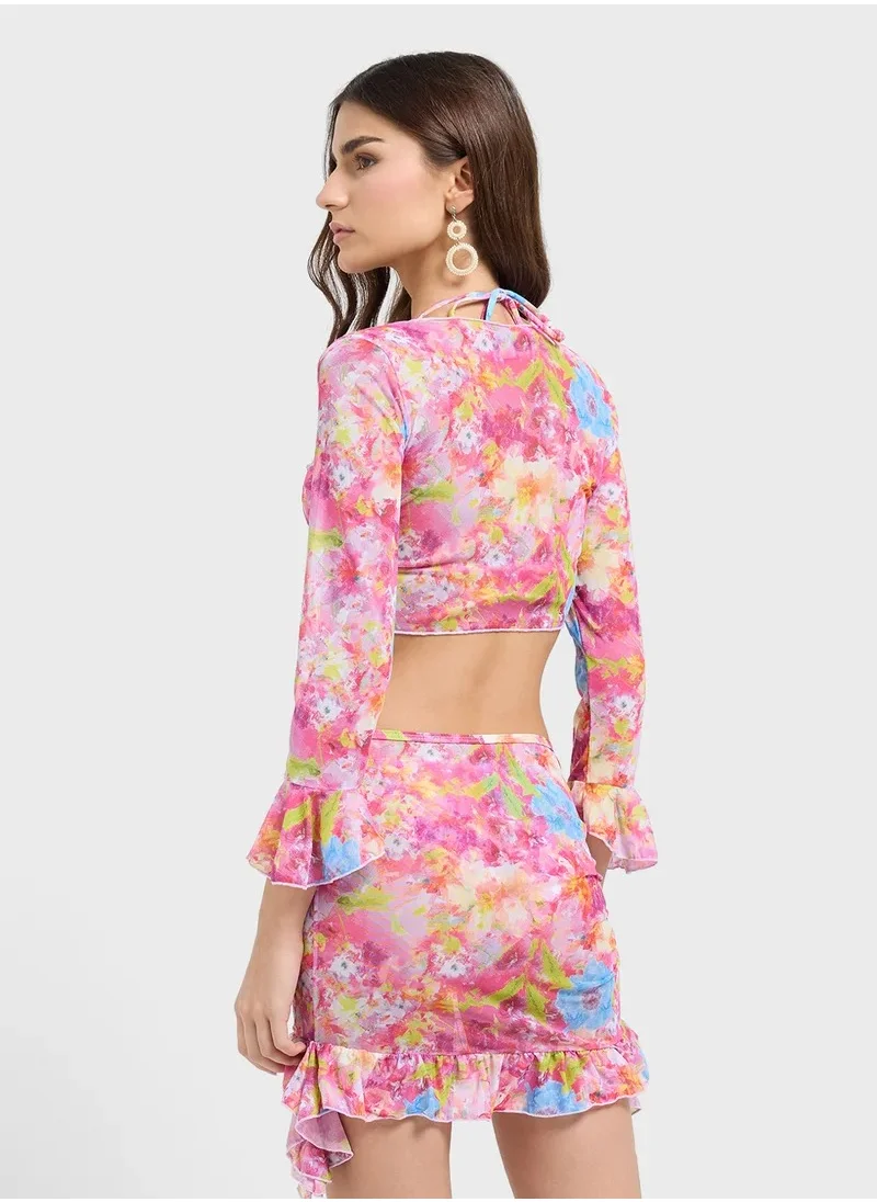 Ginger One Shoulder Cutout Detail Swimsuit