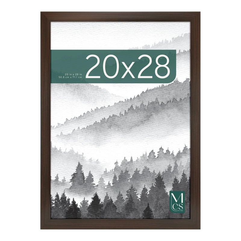 MCS Museum Poster Frame 20x28 Espresso Woodgrain Vertical  Horizontal Wall Hanging Large Picture Frame for Photos Posters  Art Prints 1Pack