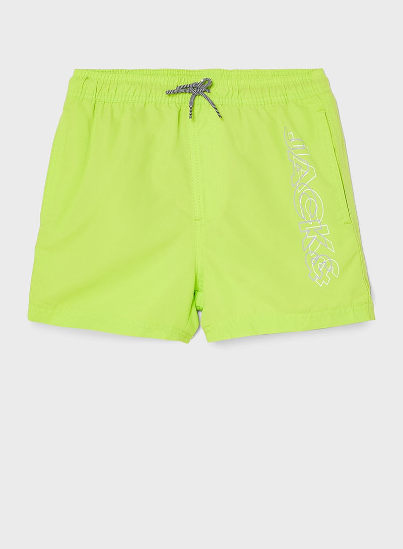 Jack & Jones Junior Youth Double Logo Swim Shorts  - Image 1