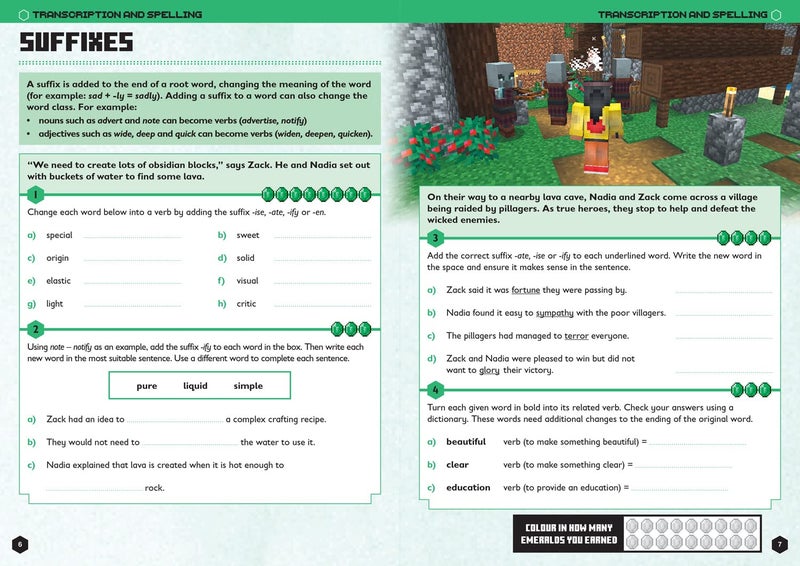 Minecraft English Ages 10-11: Official Workbook - Image 5