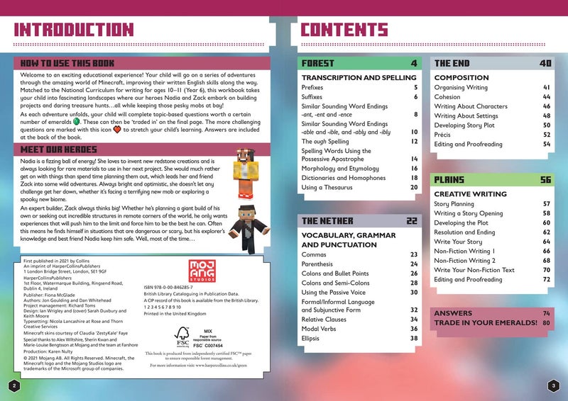 Minecraft English Ages 10-11: Official Workbook - Image 4