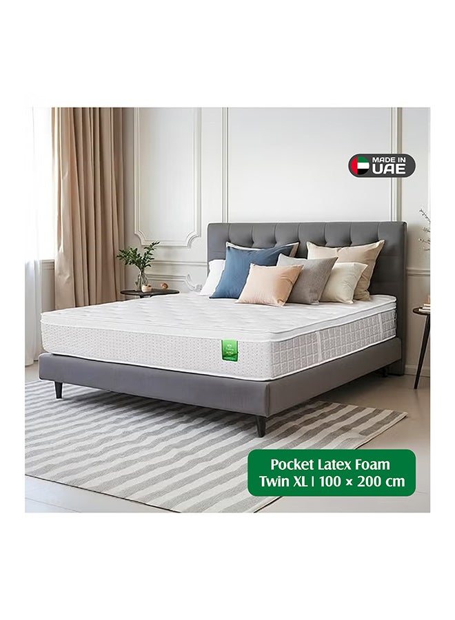 EASELIVING Hybrid Natural Latex Foam Mattress - 30cm Single/Twin XL Medium Firm Mattress | Pocket Spring Mattress with Cooling Comfort, Edge Support and Pressure Relief | 10-Year Warranty (100x200 cm) - Image 1