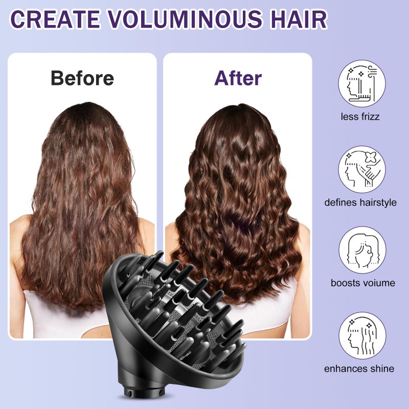MengTiger Diffuser Attachment for Dyson Airwrap Styler - Enhanced Curl Definition, Quick Dry Technology, Compatible with Dyson Airwrap Attachments - Image 3
