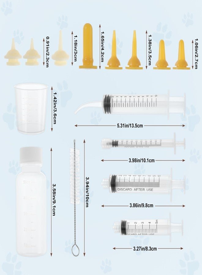 GLIDESMOOTH Kitten Bottle Feeding Kit, Easy-to-Use Kitten Feeding Set, Complete Care Solution for Feeding, Yellow, 1 Set - Image 3