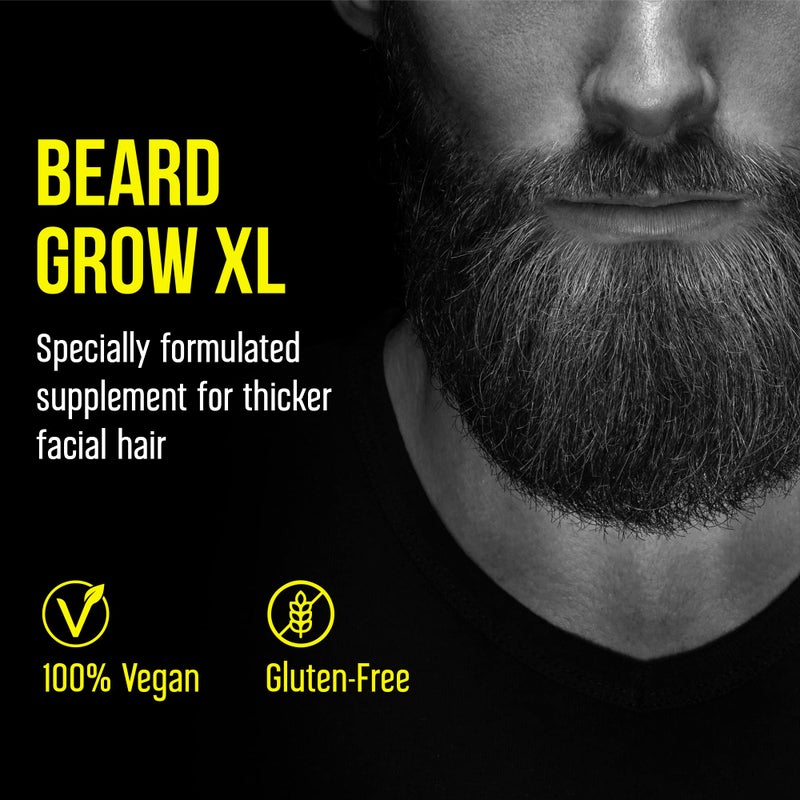 Delta Genesis Beard Grow XL - Vegan Hair Growth Supplement for a Faster, Thicker, Fuller Beard - Enhances Your Grooming Kit - Image 3